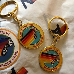 🌈Aviator Nation North Shore keychain . New!